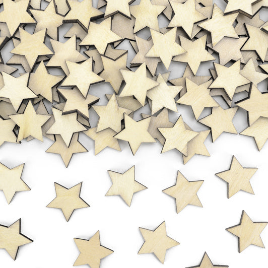 Eco Star Shaped Confetti | Wooden Table Confetti UK