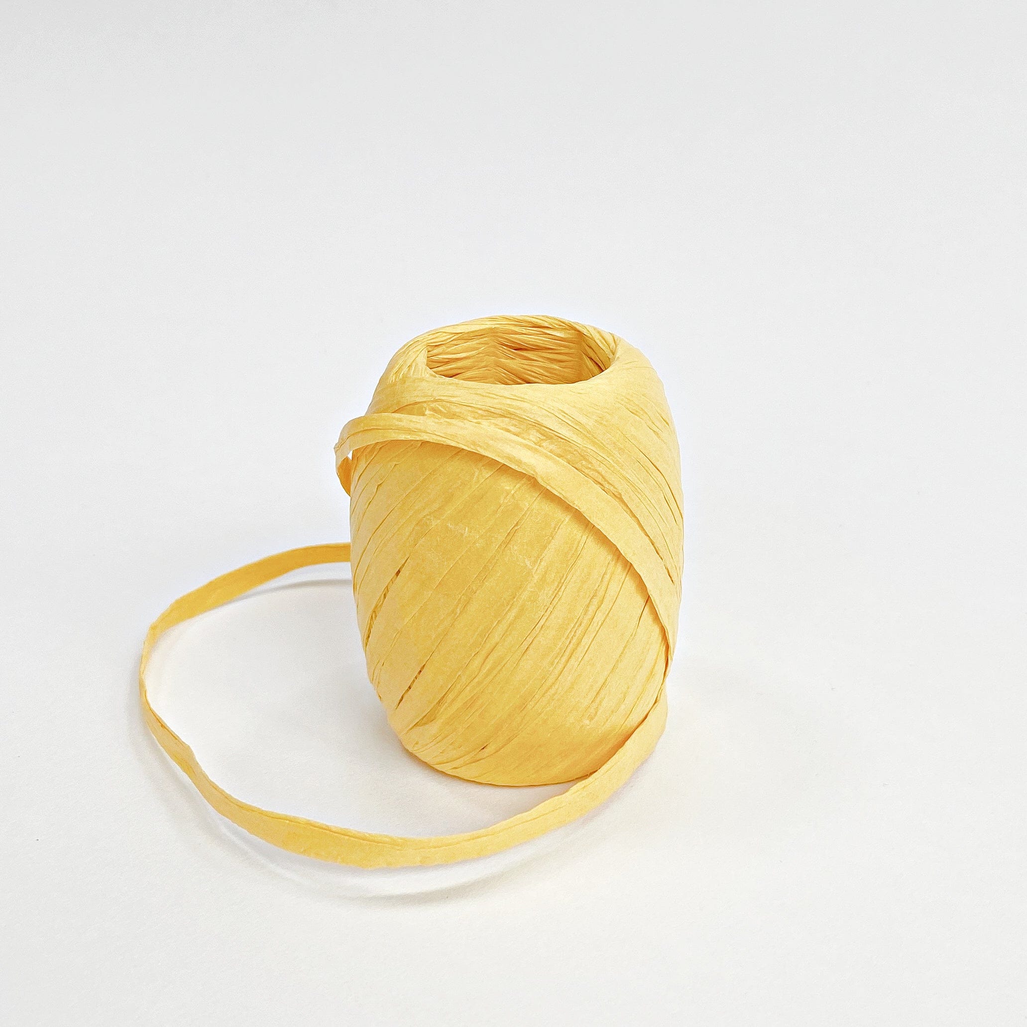 Yellow Paper Raffia Balloon Ribbon | Eco biodegradable Balloon Ribbon ...