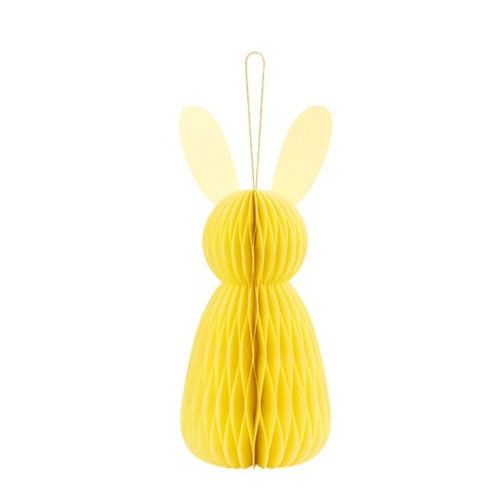 Hoenycomb Easter Bunny Decoration Yellow UK