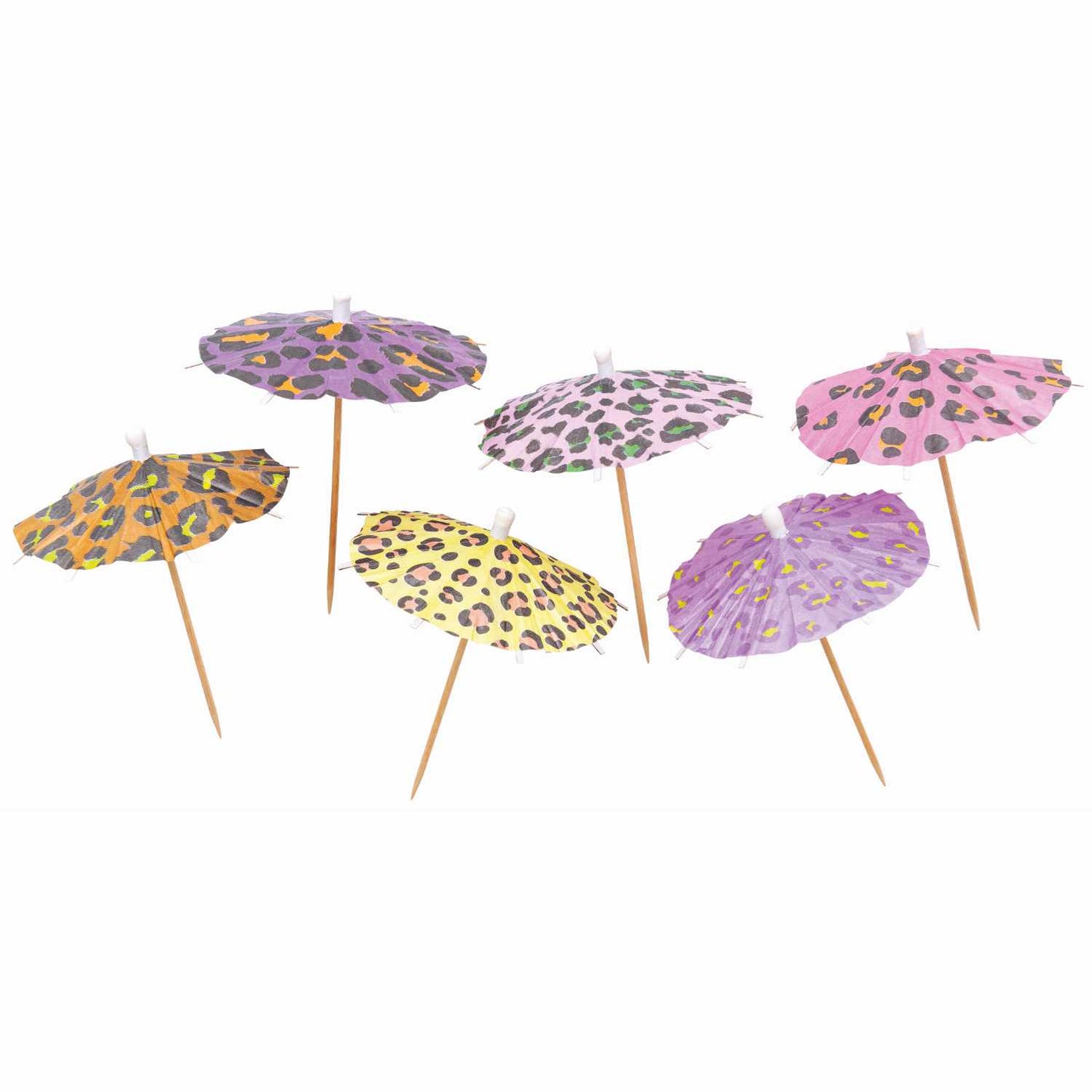 Leopard Print Cocktail Umbrellas | Cocktail Party Supplies  Rico Design