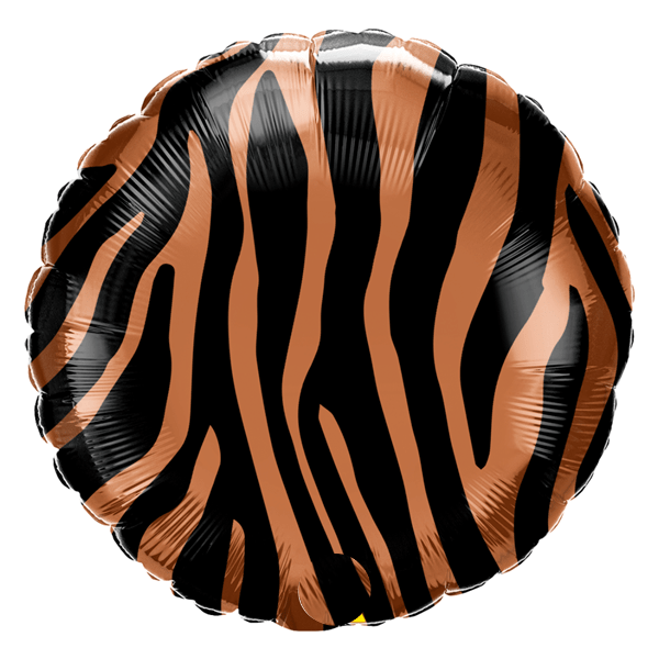 Animal Print Balloon - Tiger | Animal Safari Party Supplies Qualatex