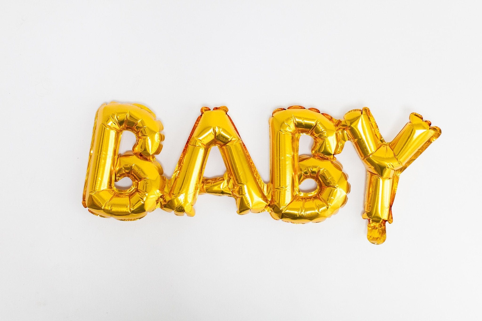 Gold foil deals baby balloons