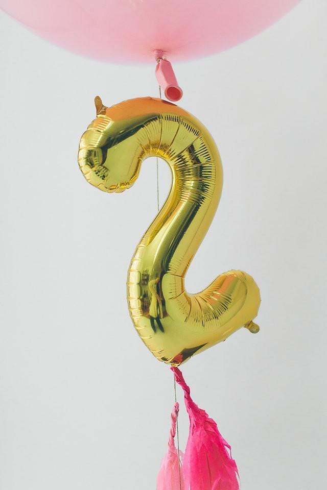 Balloon Numbers | 16" Gold Balloon Numbers | Online Balloonery Northstar
