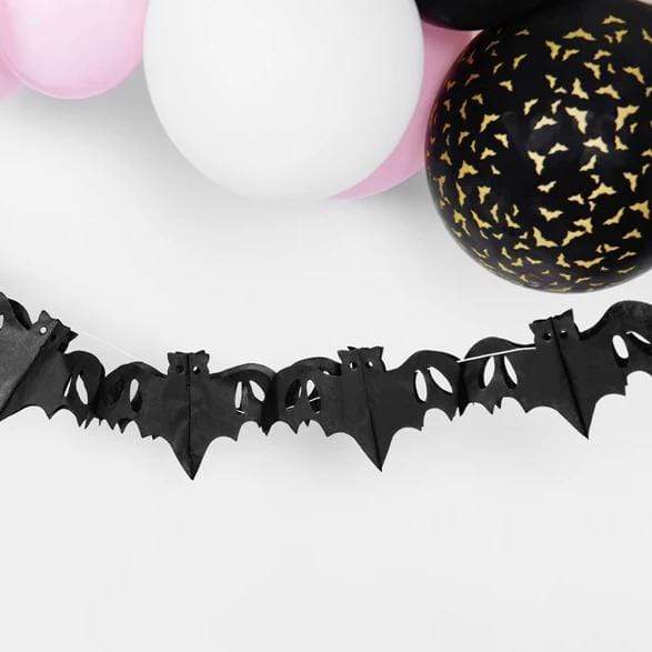 Bat Paper Garland | stylish Halloween Decoartions UK Party Deco