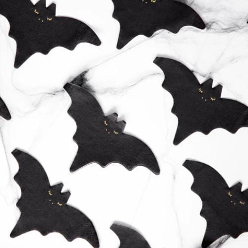 Unique Halloween Party Tableware | Bat Shape Party Napkins UK Party Deco