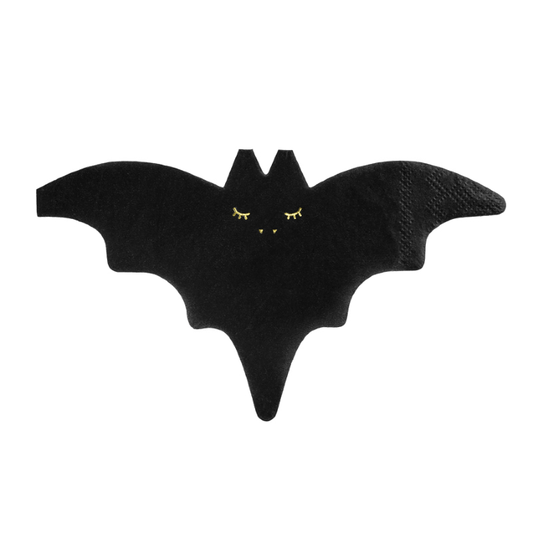 Unique Halloween Party Tableware | Bat Shape Party Napkins UK Party Deco