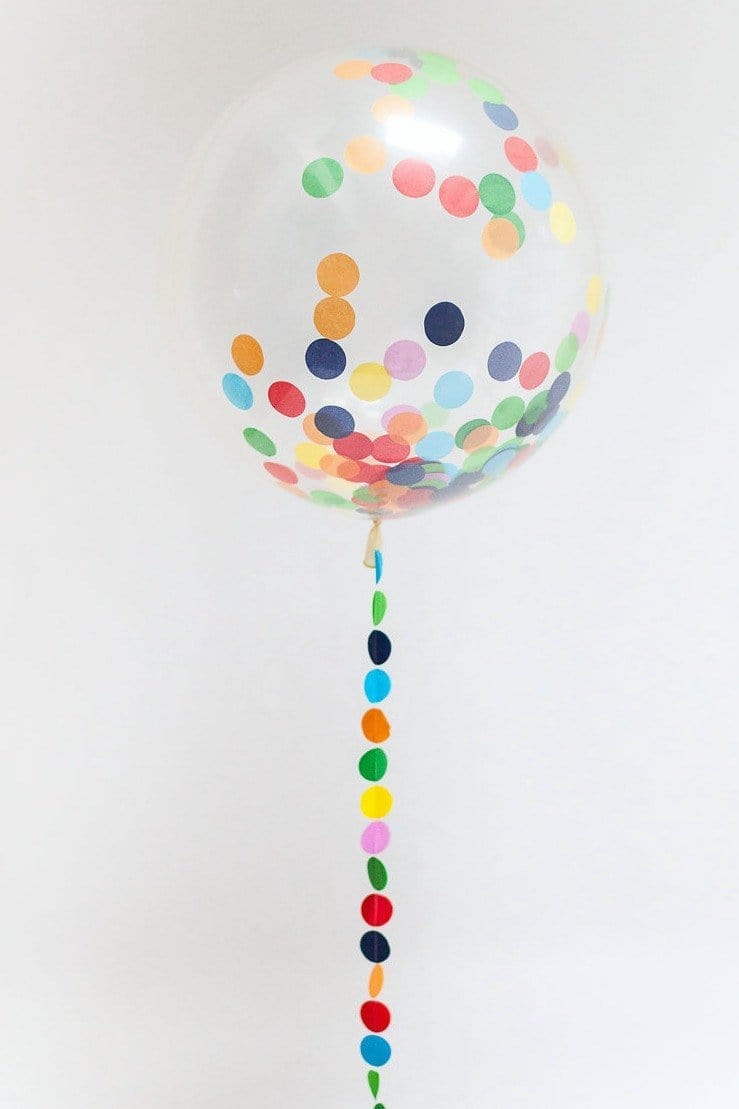 Bespoke Confetti Filled Balloons | Custom Made Balloons | Big Balloons Pretty Little Party Shop