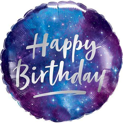 Birthday Balloon Blue | Space Birthday Helium Balloon UK Qualatex