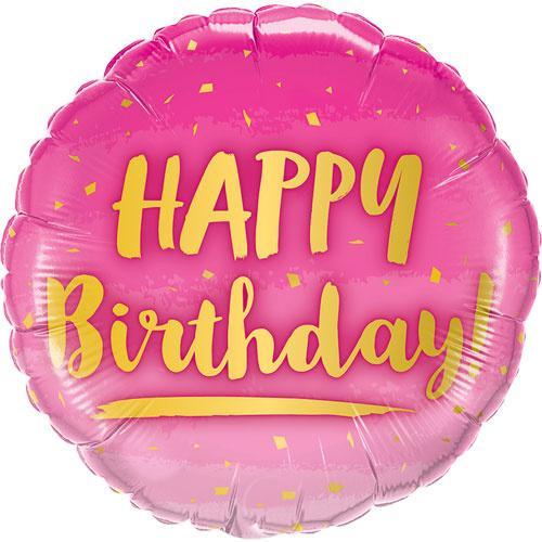 Birthday Balloon Pink | Birthday Helium Balloon UK Qualatex