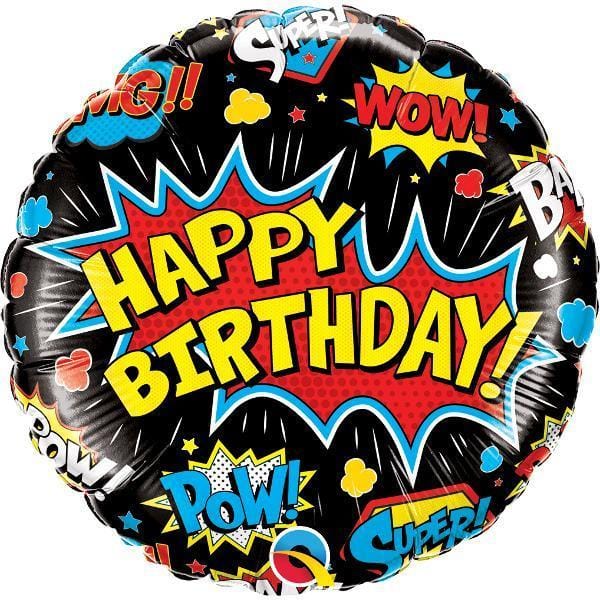 Birthday Balloon Superhero Party | Superhero Helium Balloon UK Qualatex