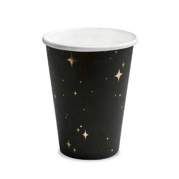 Black Luxury Party Cups | 1920s Gatsby Party | Grown up Party Supplies Party Deco
