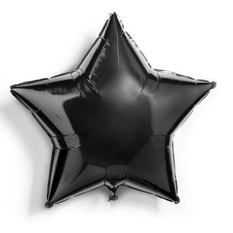 Black Star Foil Balloons | Helium Balloons | Online Balloonery Qualatex