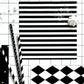 Striped Party Napkins Black | Black and White Party Napkins Party Deco