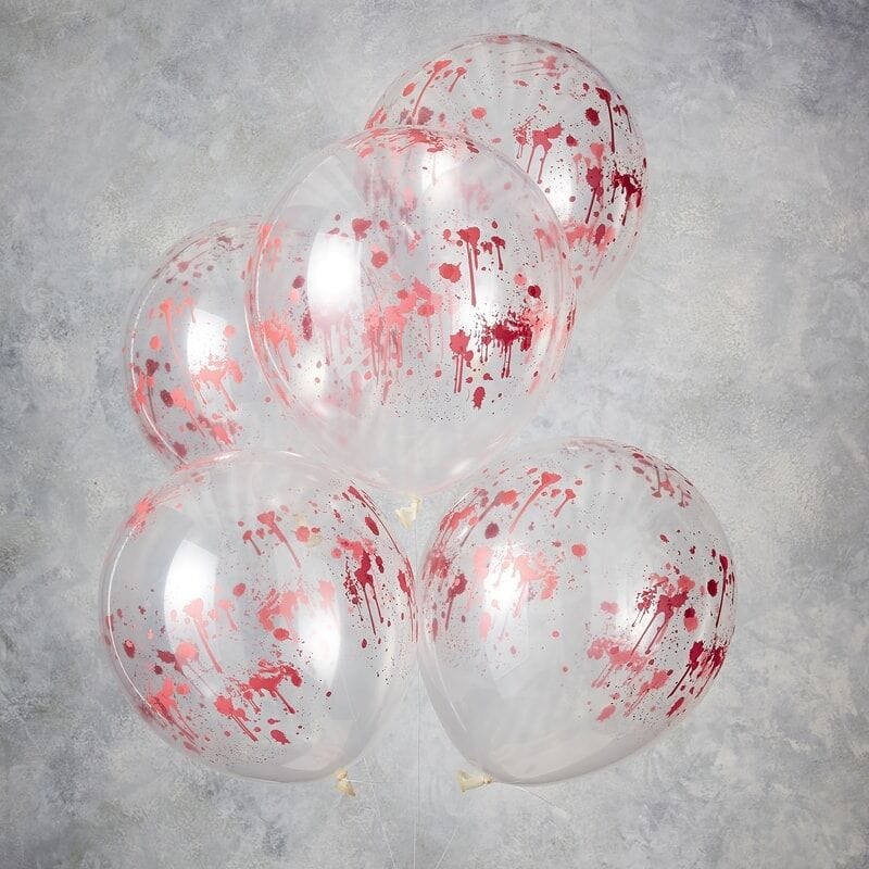 Halloween Blood Splatter Balloons | Cool Halloween Party Supplies UK Ginger Ray