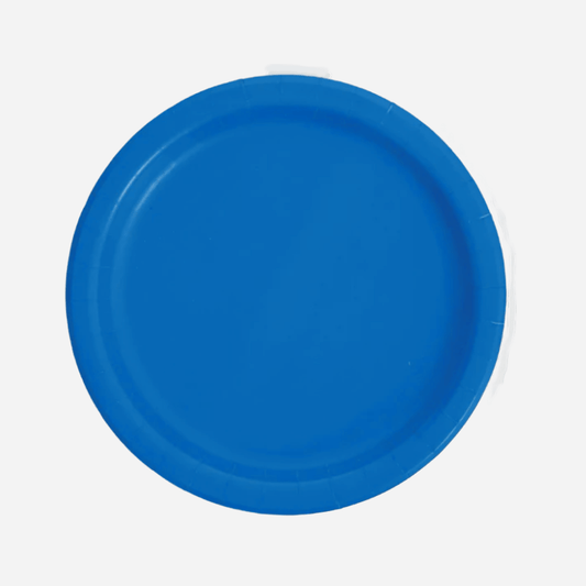 Plain Blue Little Paper Plates