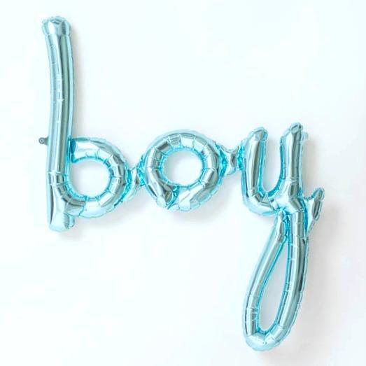 Boy Word Balloon | Boy Script Balloon | Baby Shower Balloons Online Northstar