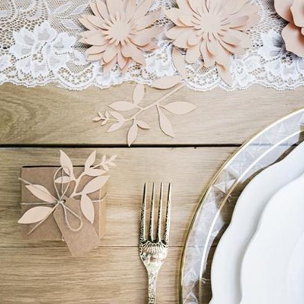 Blush Paper Leaves | Wedding Table Accessories | Wedding Party Decor  Party Deco