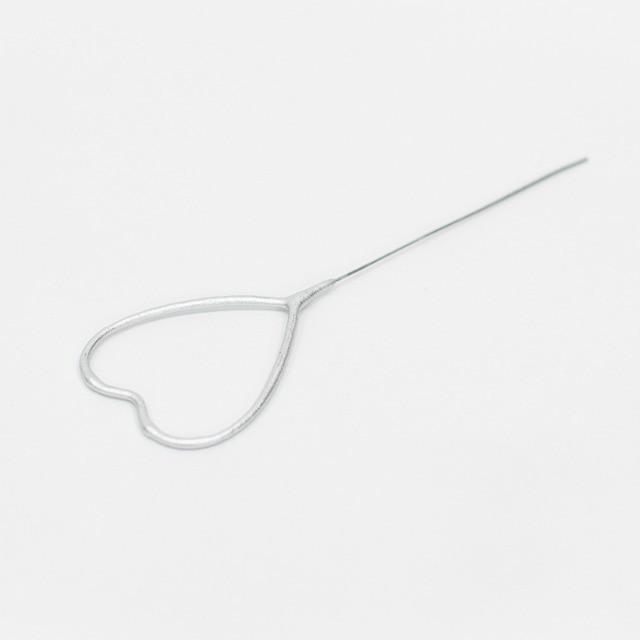 Silver Cake Sparkler Heart | Cake Candles and Sparklers Unique