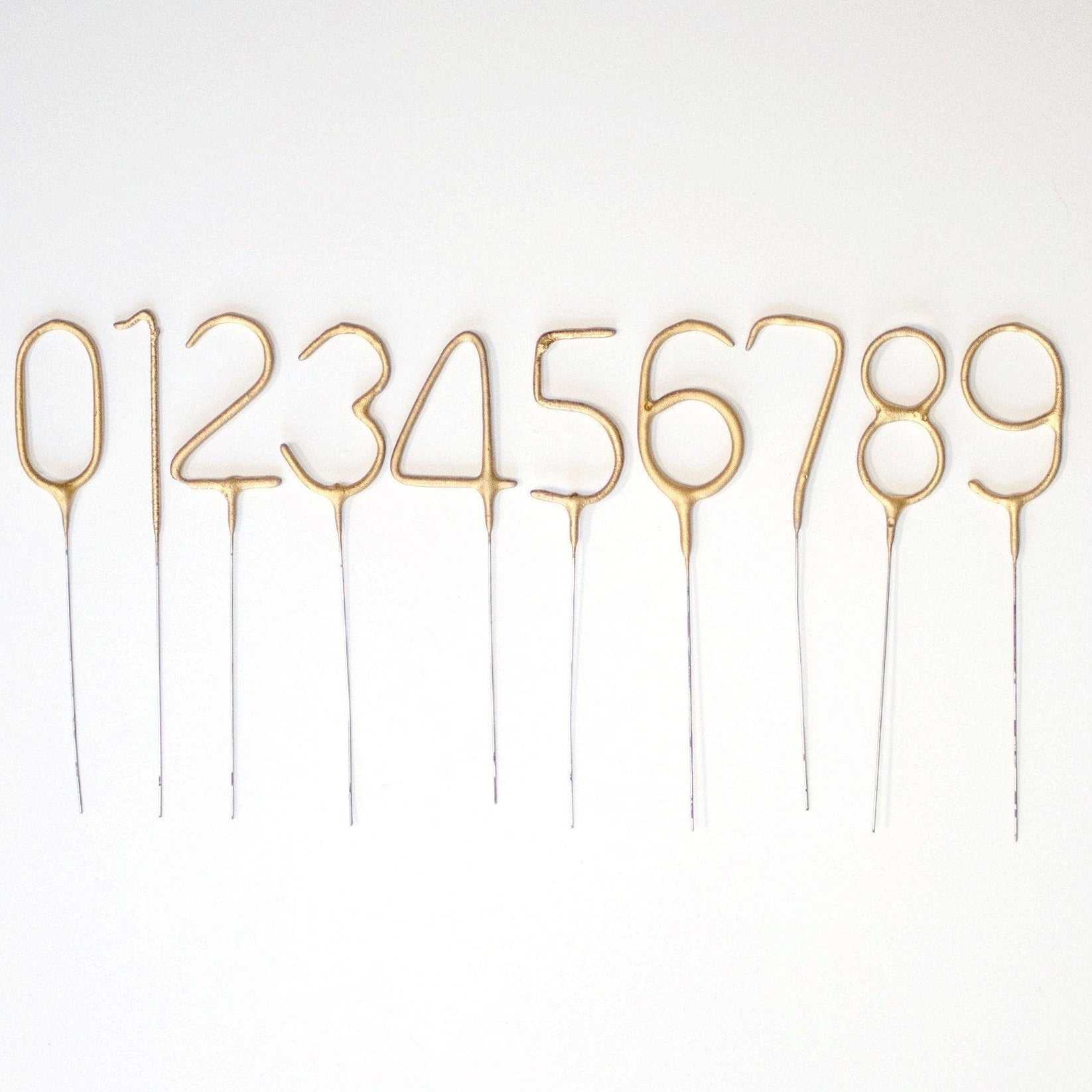 Gold Cake Number Sparkler Cake Candles and Sparklers Pretty Little