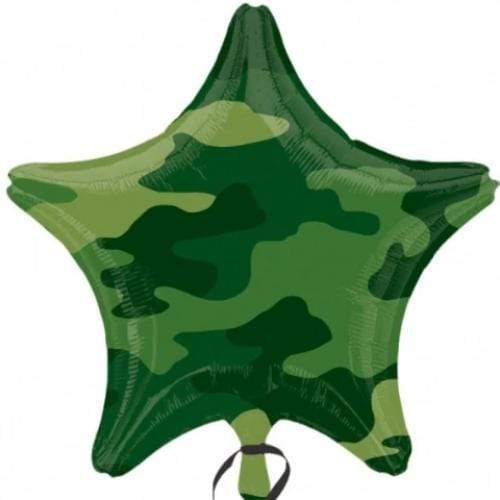 Camouflage Army Star Balloon | Army Party Supplies UK Flexmetal