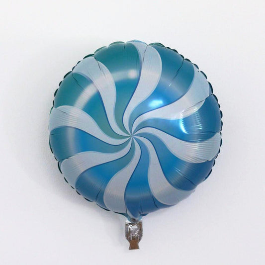 Candy Swirl Balloon | Lollipop Candy Balloon Blue | Online Balloonery Qualatex