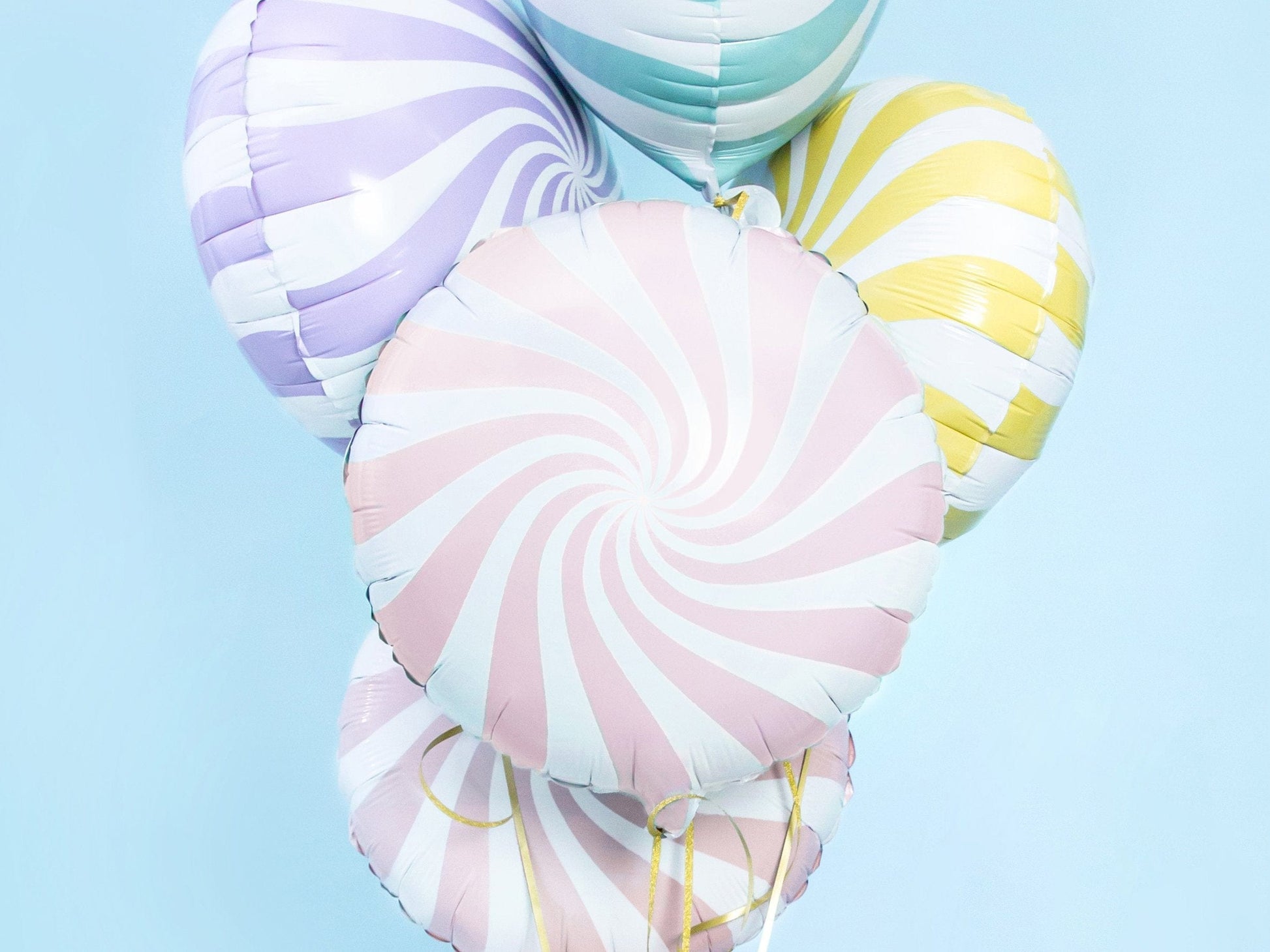 Candy Swirl Balloon | Lollipop Candy pastel pink | Online Balloonery Party Deco