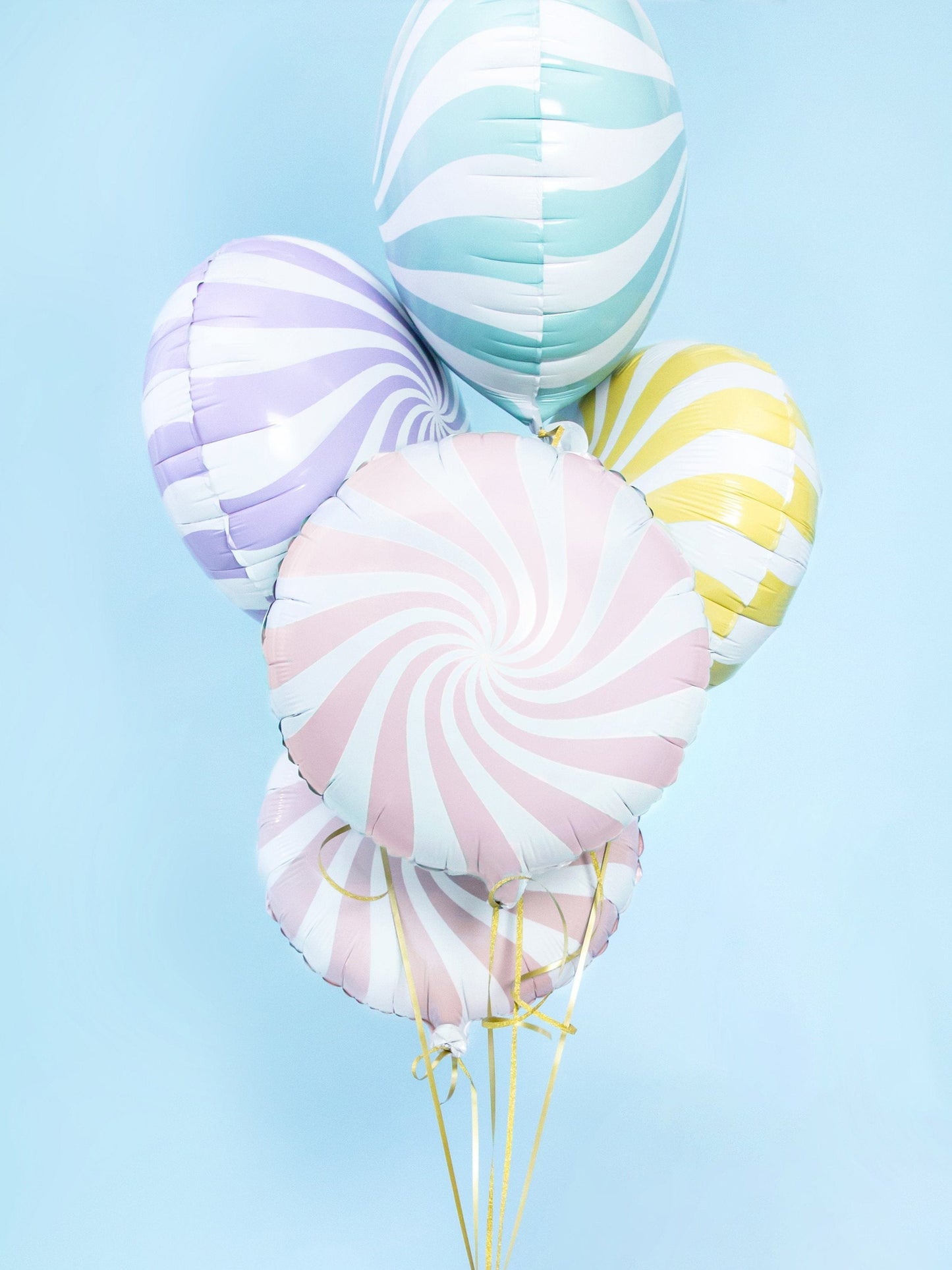 Candy Swirl Balloon | Lollipop Candy Balloon Yellow | Online Balloons Party Deco