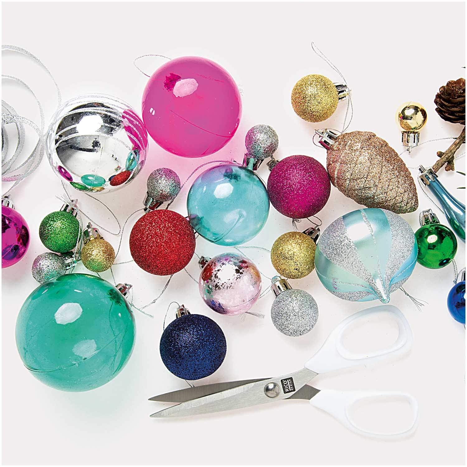 Christmas Baubles Set - Classic Twist | Modern Christmas Tree Baubles Rico Design