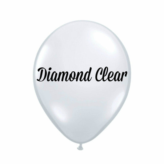 Clear Balloons | Diamond Clear transparent Balloons UK Qualatex