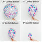 Confetti Balloons | Rose Gold Confetti Filled Balloons UK Pretty Little Party Shop
