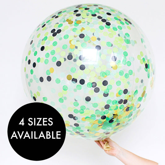 Confetti Balloons | Jungle Party Confetti Filled Balloons UK Pretty Little Party Shop