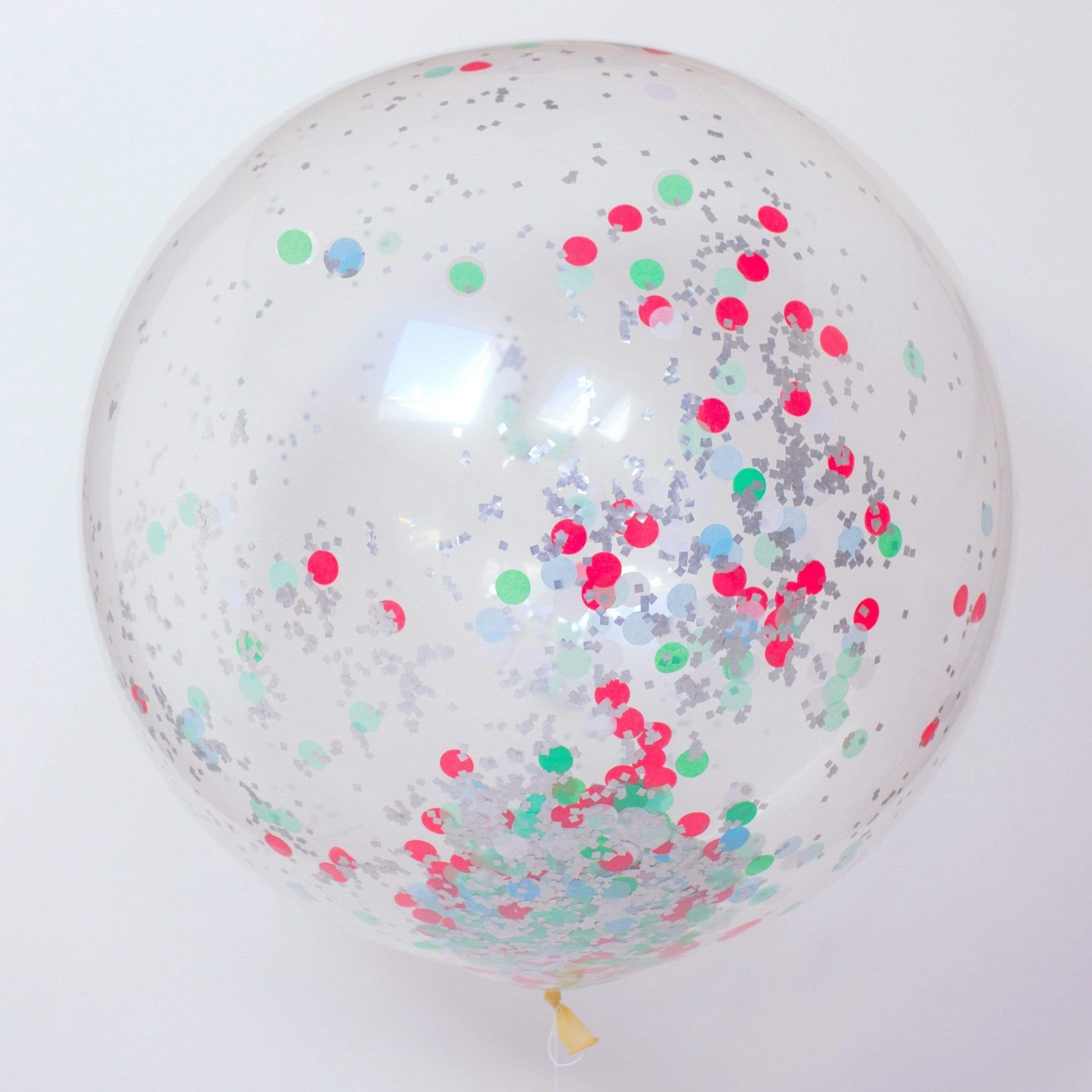 Confetti Balloons | Christmas Confetti Filled Round Balloons UK Pretty Little Party Shop
