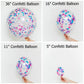 Confetti Balloons | Christmas Confetti Filled Round Balloons UK Pretty Little Party Shop