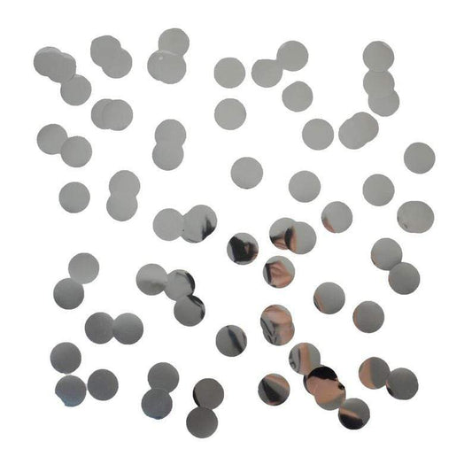 Silver Confetti | Round Silver Confetti Circles | Pretty Little Party Party Deco
