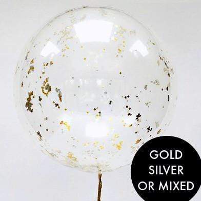 Confetti Filled Balloon | Gold & Silver Confetti Balloons UK Pretty Little Party Shop