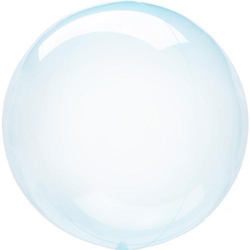 Crystal Clearz Transparent Balloon | Blue Clear Round  Event Balloons Amscan