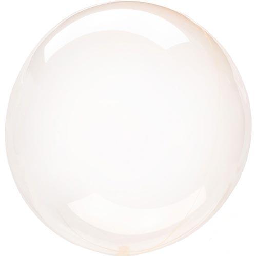 Crystal Clearz Transparent Balloon | Orange Clear Round  Event Balloons Amscan