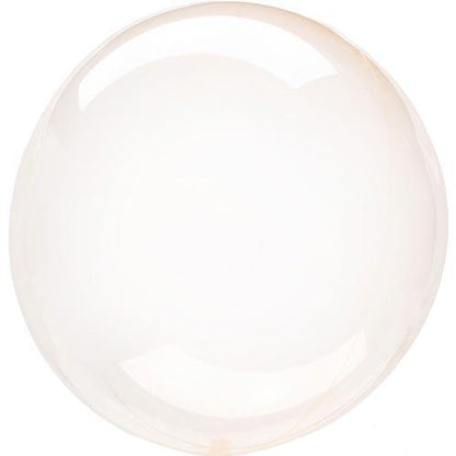 Crystal Clearz Transparent Balloon | Orange Clear Round  Event Balloons Amscan