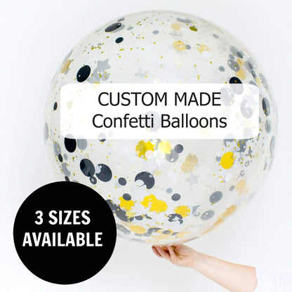 Bespoke Confetti Balloons | Custom Made Confetti Filled Balloons UK Pretty Little Party Shop