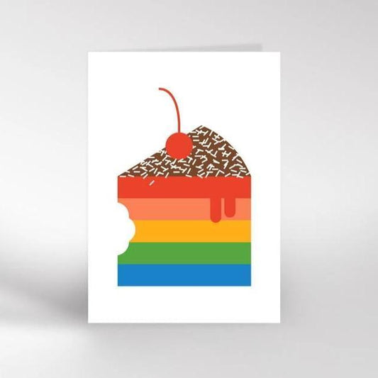 Dicky Bird Cards - Rainbow Cake | Birthday Cards UK Dicky Bird
