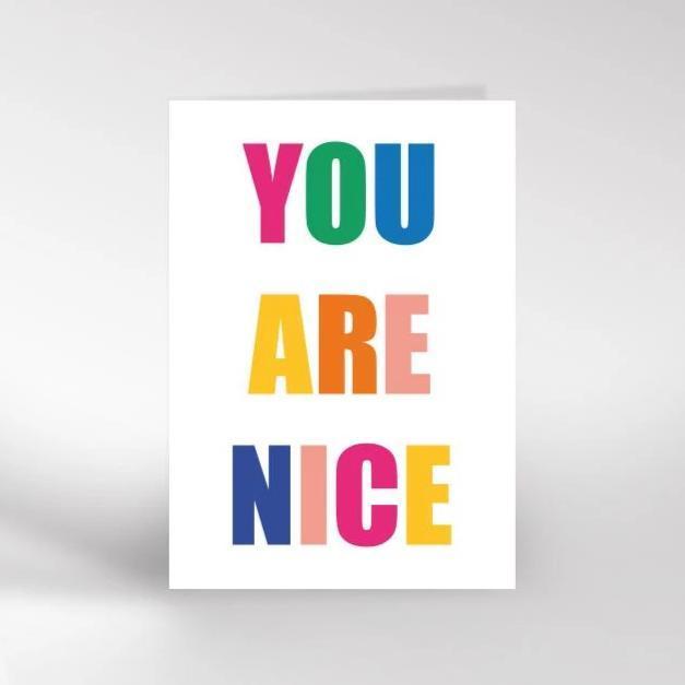 Dicky Bird Card - You Are Nice | Pretty Little Party Shop Dicky Bird