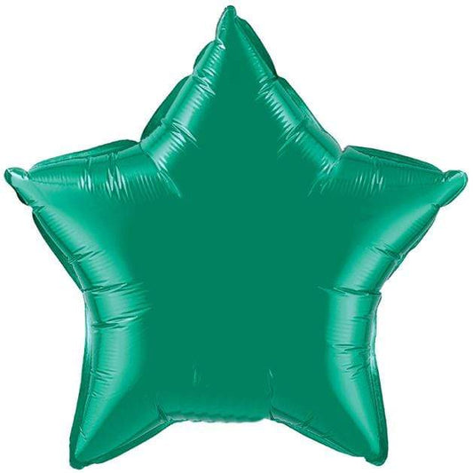 Emerald Green Star Foil Balloons | Helium Balloons | Online Balloonery Qualatex