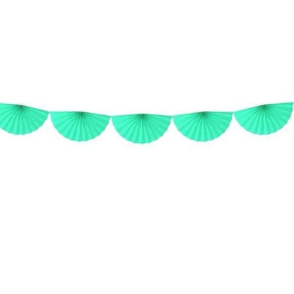 Mint Paper Fan Garland | Paper Decorations for Parties & Weddings Party Deco