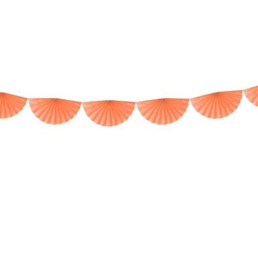 Peach Paper Fan Garland | Paper Decorations for Parties & Weddings Party Deco