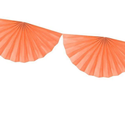 Peach Paper Fan Garland | Paper Decorations for Parties & Weddings Party Deco