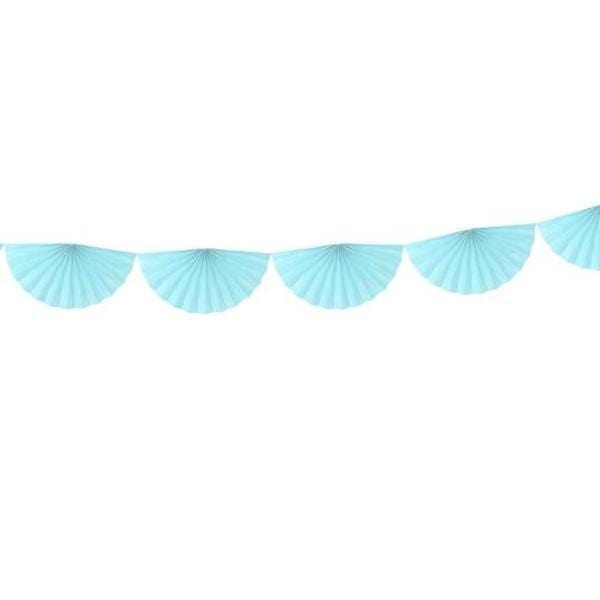 Blue Paper Fan Garland | Paper Decorations for Parties & Weddings Party Deco