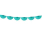 Teal Paper Fan Garland | Paper Decorations for Parties & Weddings Party Deco
