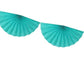 Teal Paper Fan Garland | Paper Decorations for Parties & Weddings Party Deco