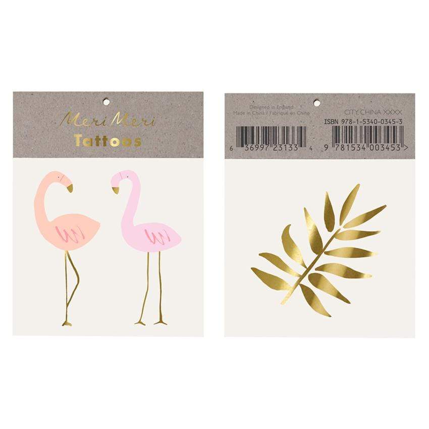 Flamingo Tattoos |  Temporary Tattoos | MeriMeri Tattoos UK Meri Meri