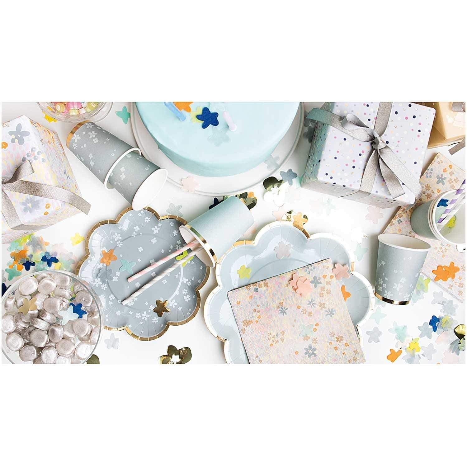 Flower shaped Confetti | Blue Party Confetti  | Pretty Little Party  YEY! Lets Party